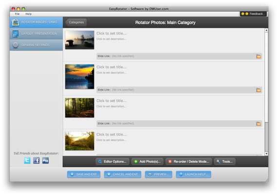 ~ Main Wizard View ~&lt;br/&gt;The wizard has an easy-to-use interface for visually managing photos.